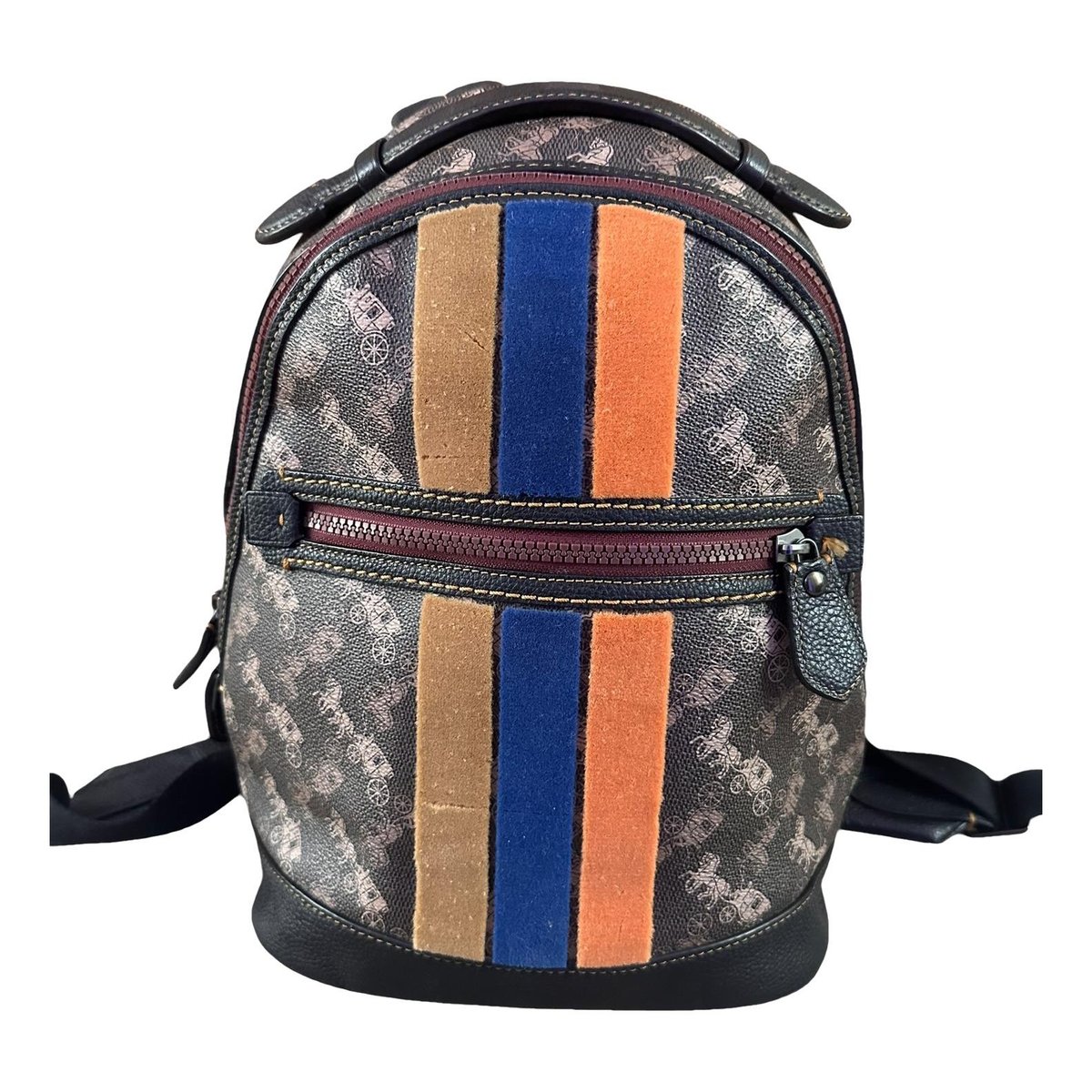 Campus leather backpack