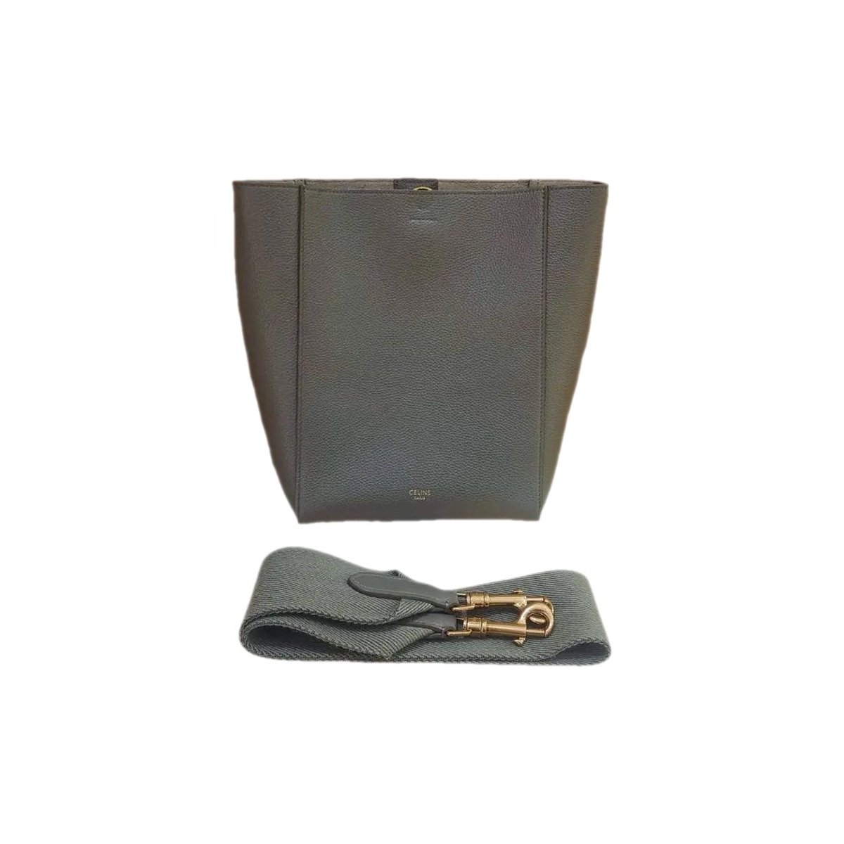 Seau Sangle leather handbag