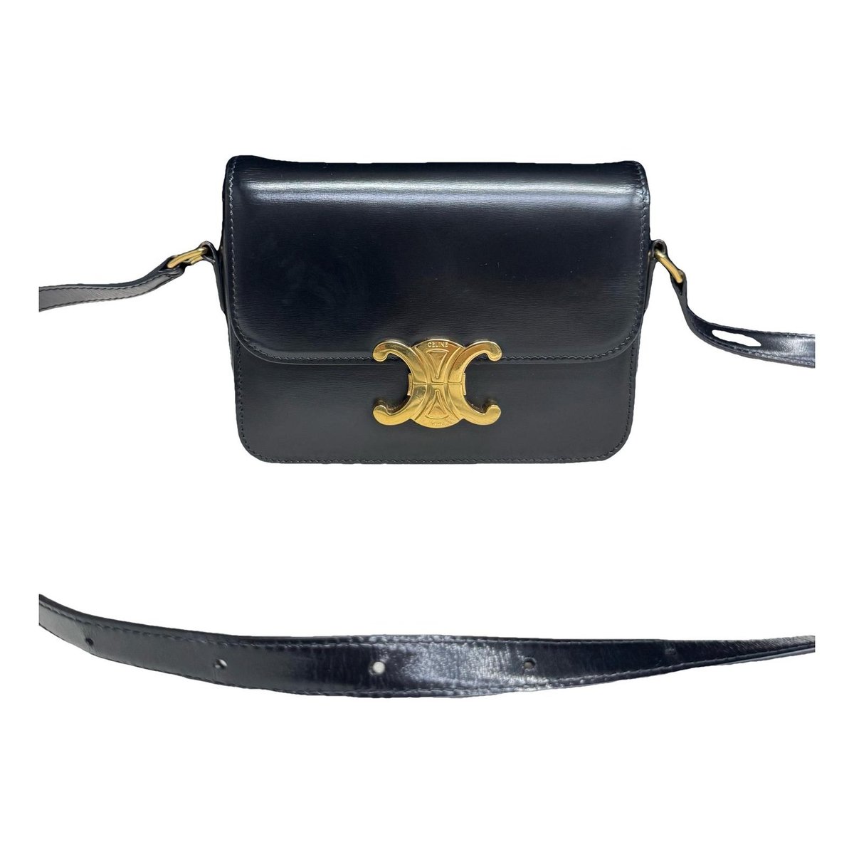Triomphe leather handbag