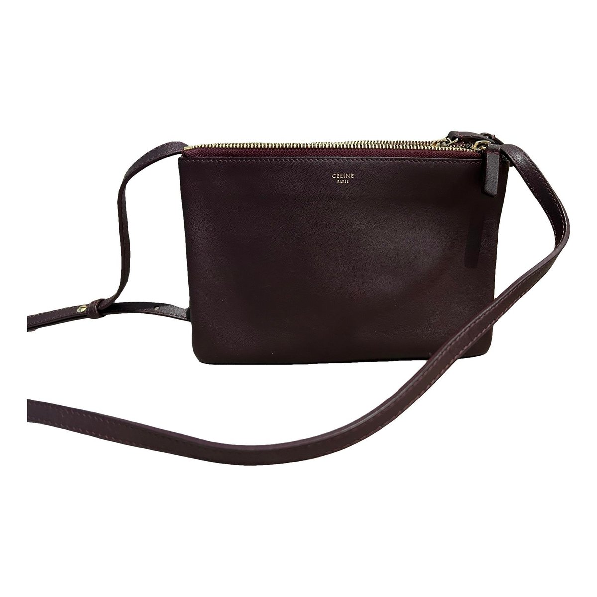 Trio leather crossbody bag