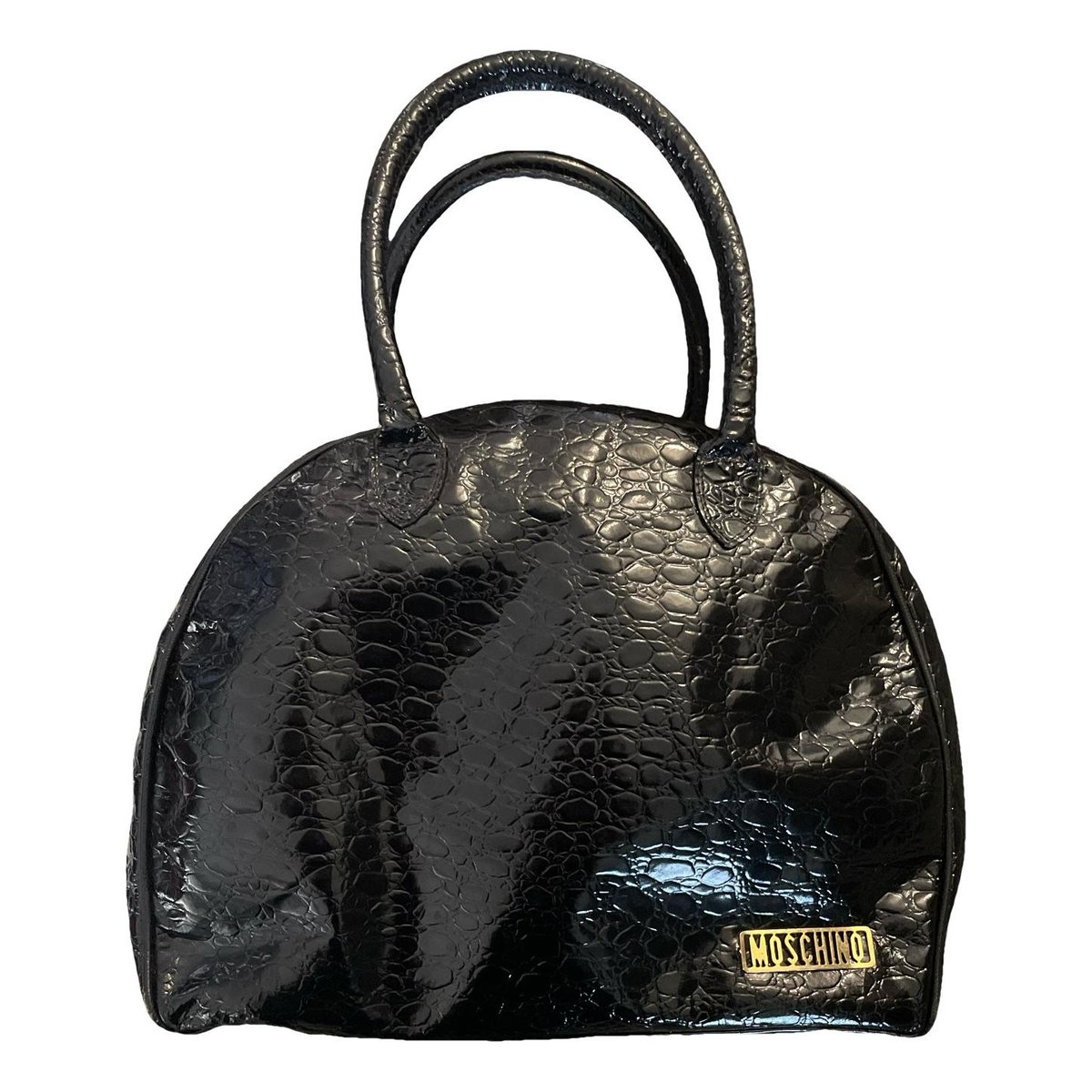 Patent leather handbag
