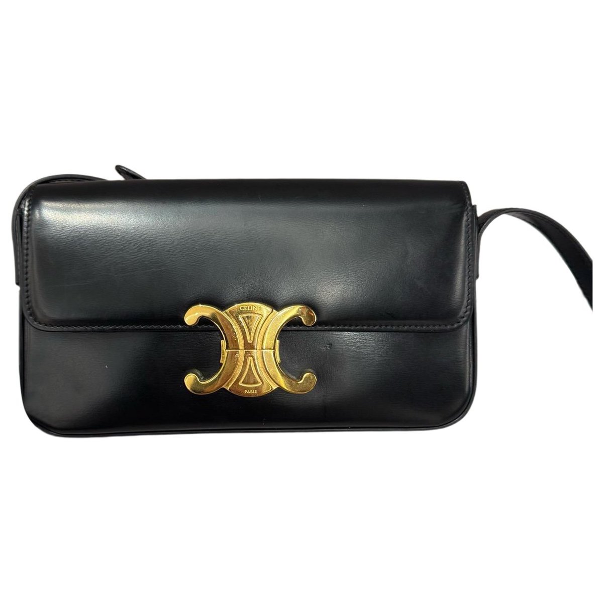 Triomphe Long leather handbag