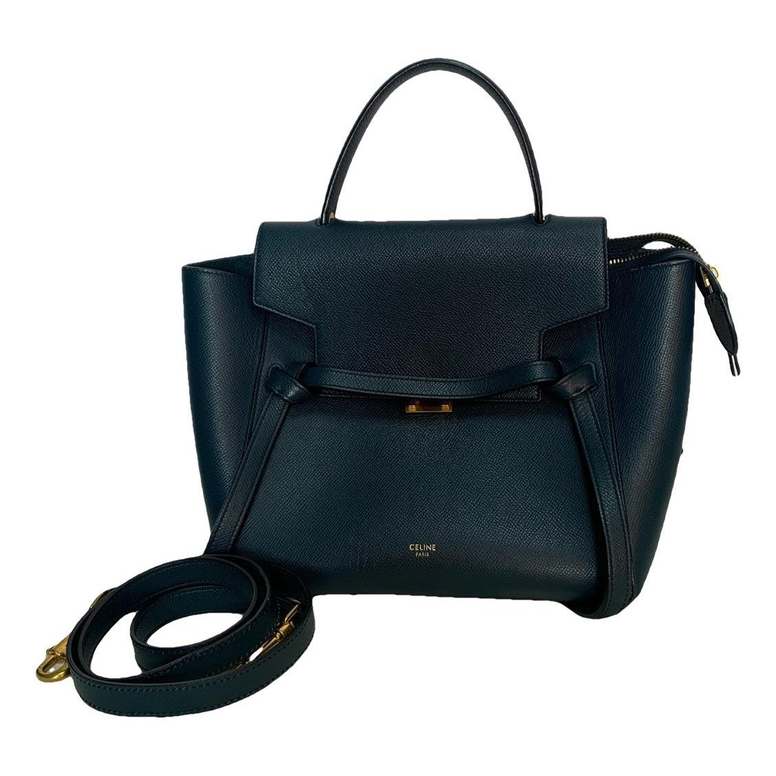 Belt leather handbag