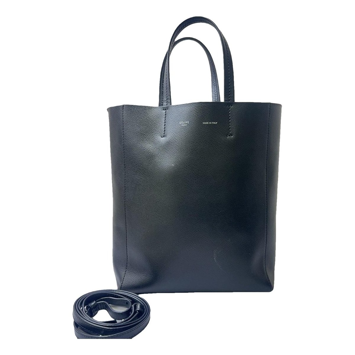 Cabas leather handbag