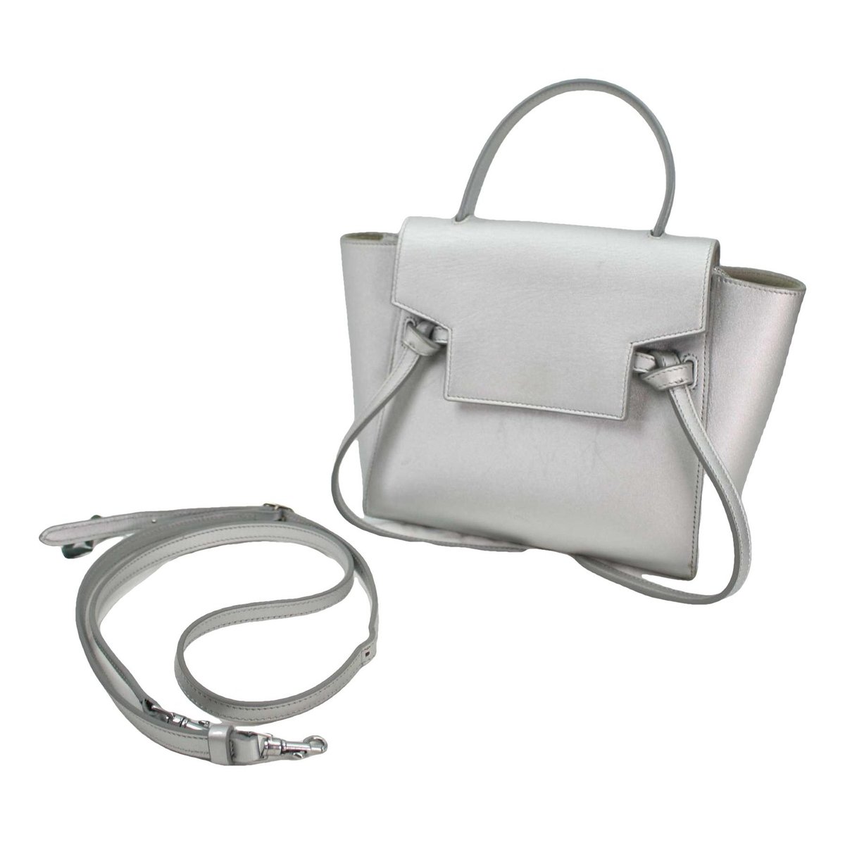 Belt leather handbag