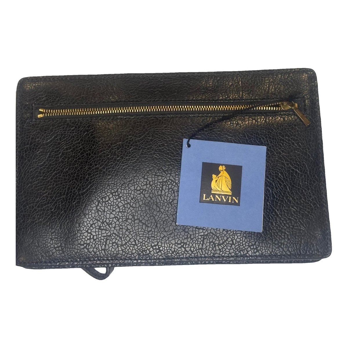 Leather clutch bag