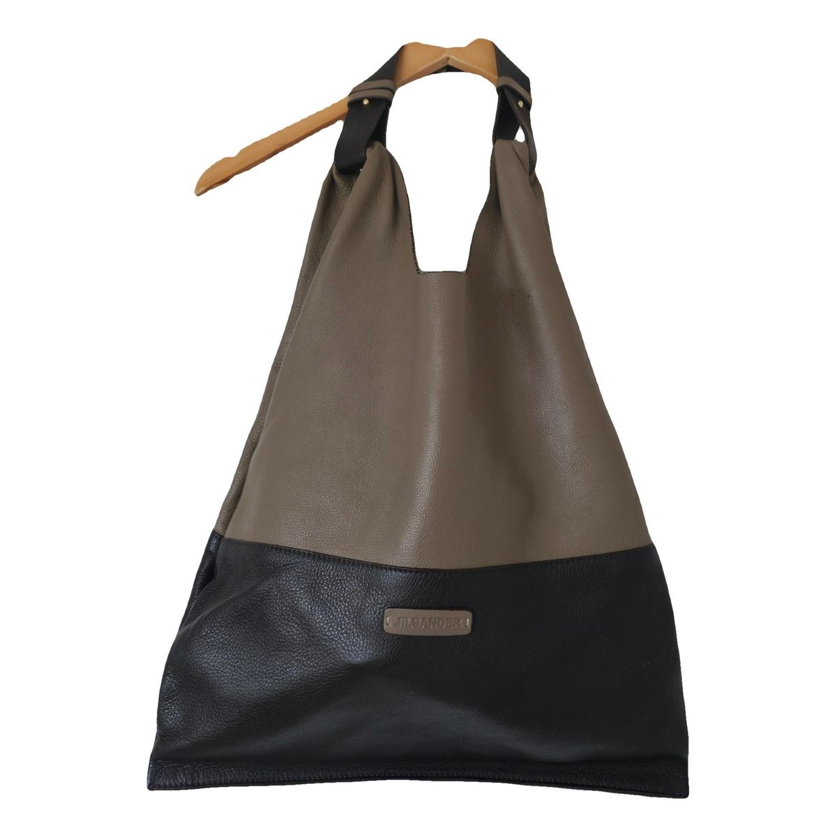 Shopper leather handbag