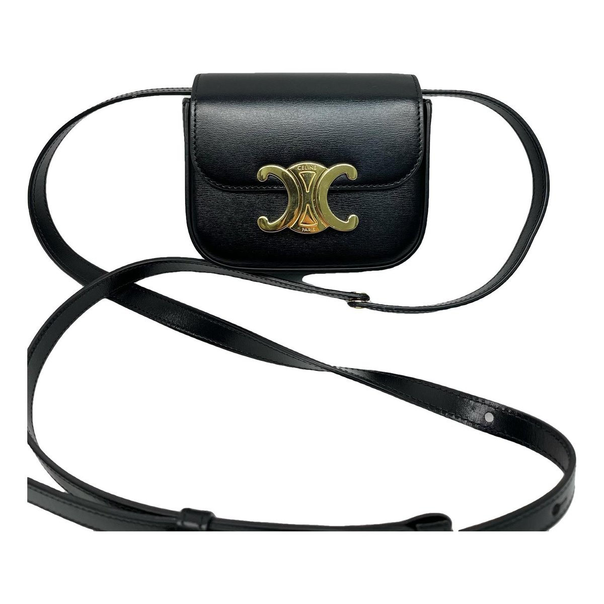 Triomphe leather handbag