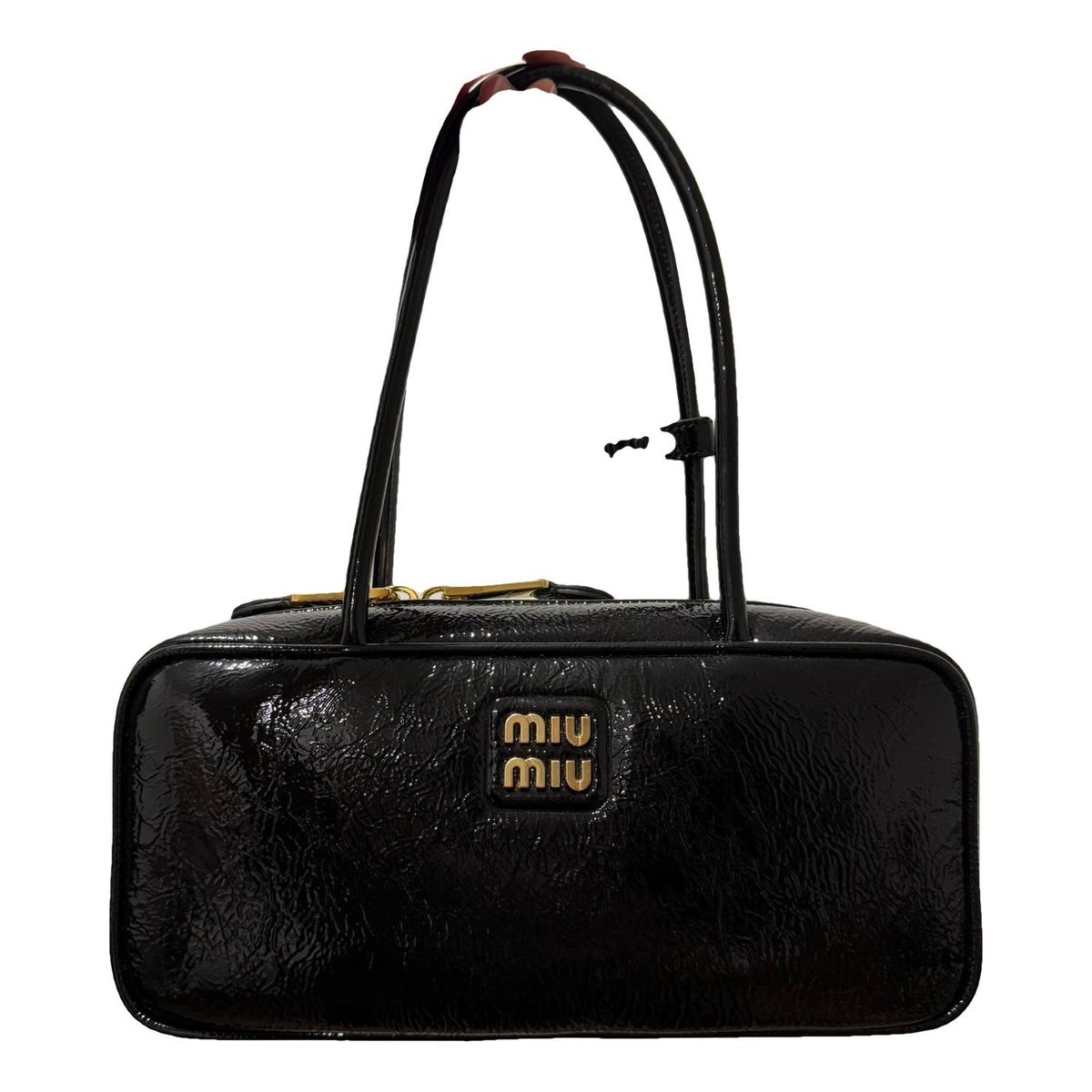 Beau patent leather handbag