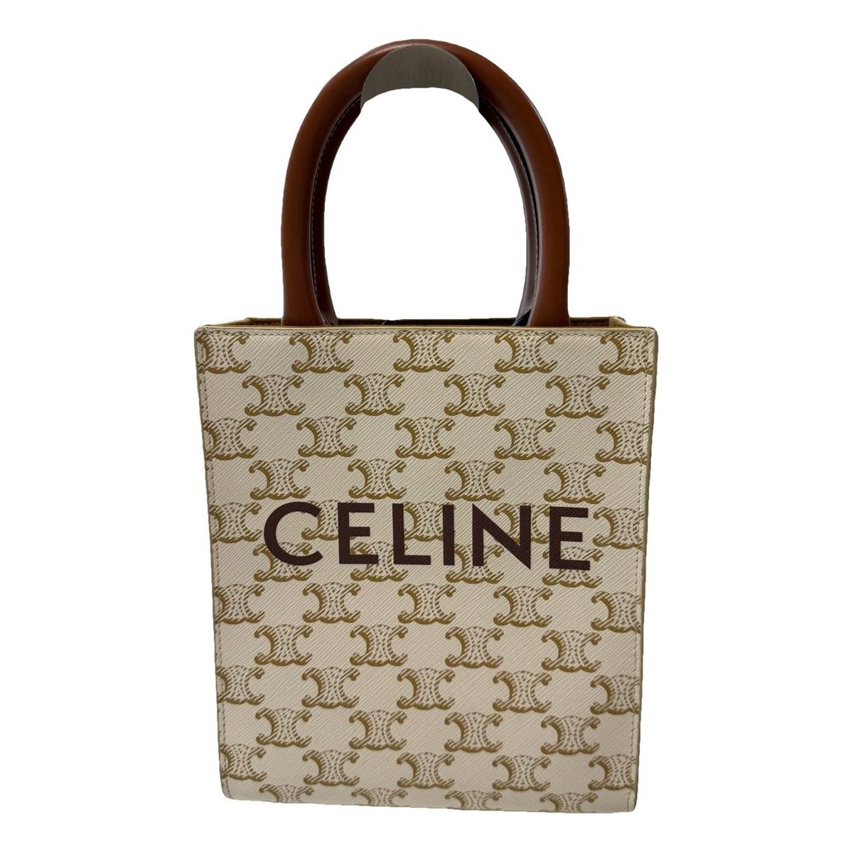 Cabas Vertical leather handbag