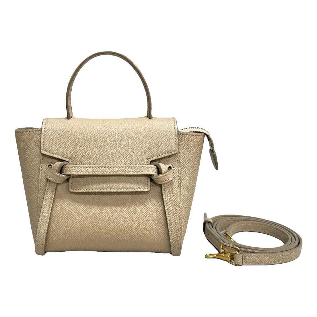 Belt leather handbag