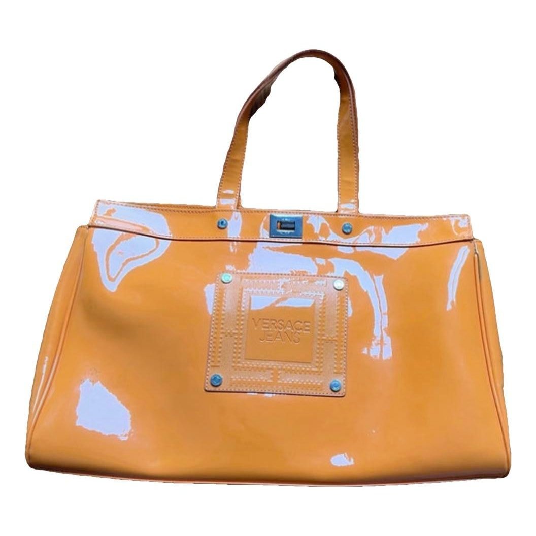 Patent leather handbag