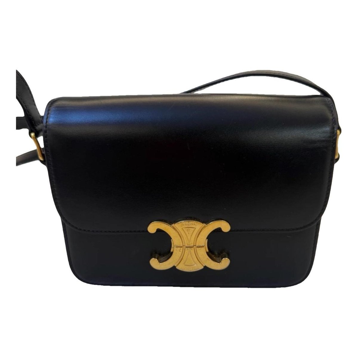 Triomphe leather handbag