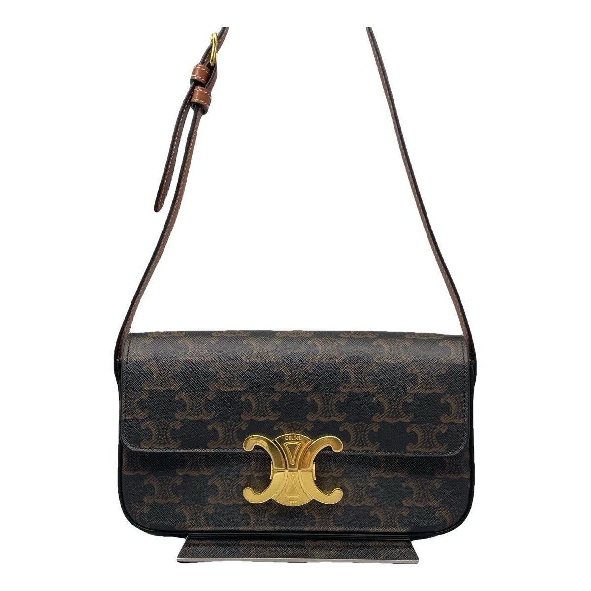 Triomphe Long leather handbag