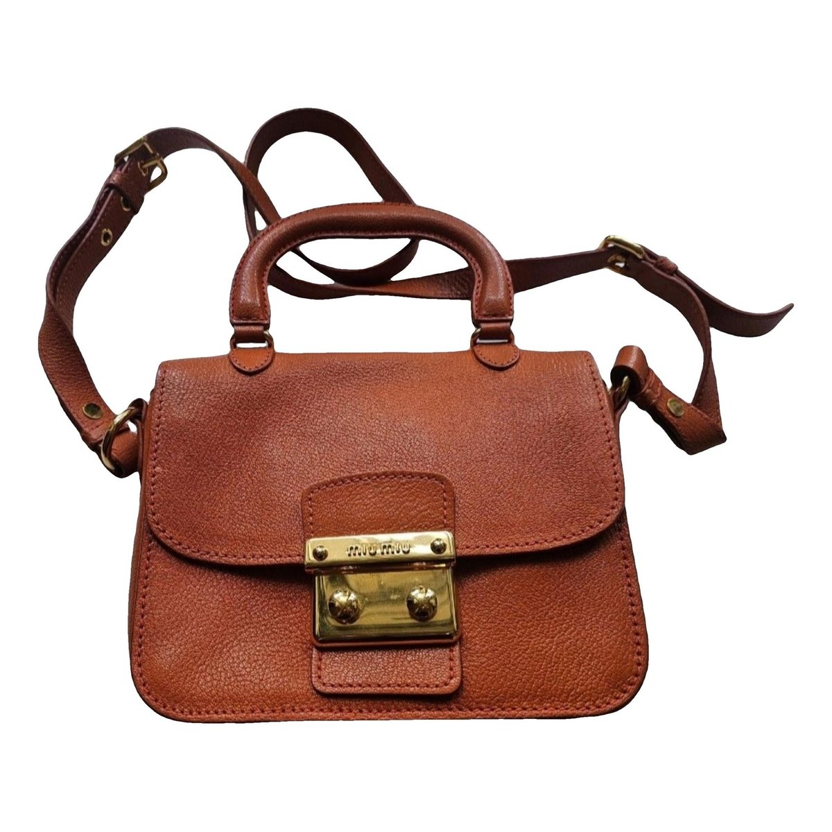 Madras leather handbag