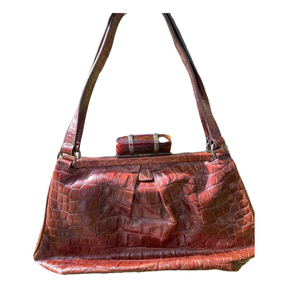 Miu Belle leather handbag