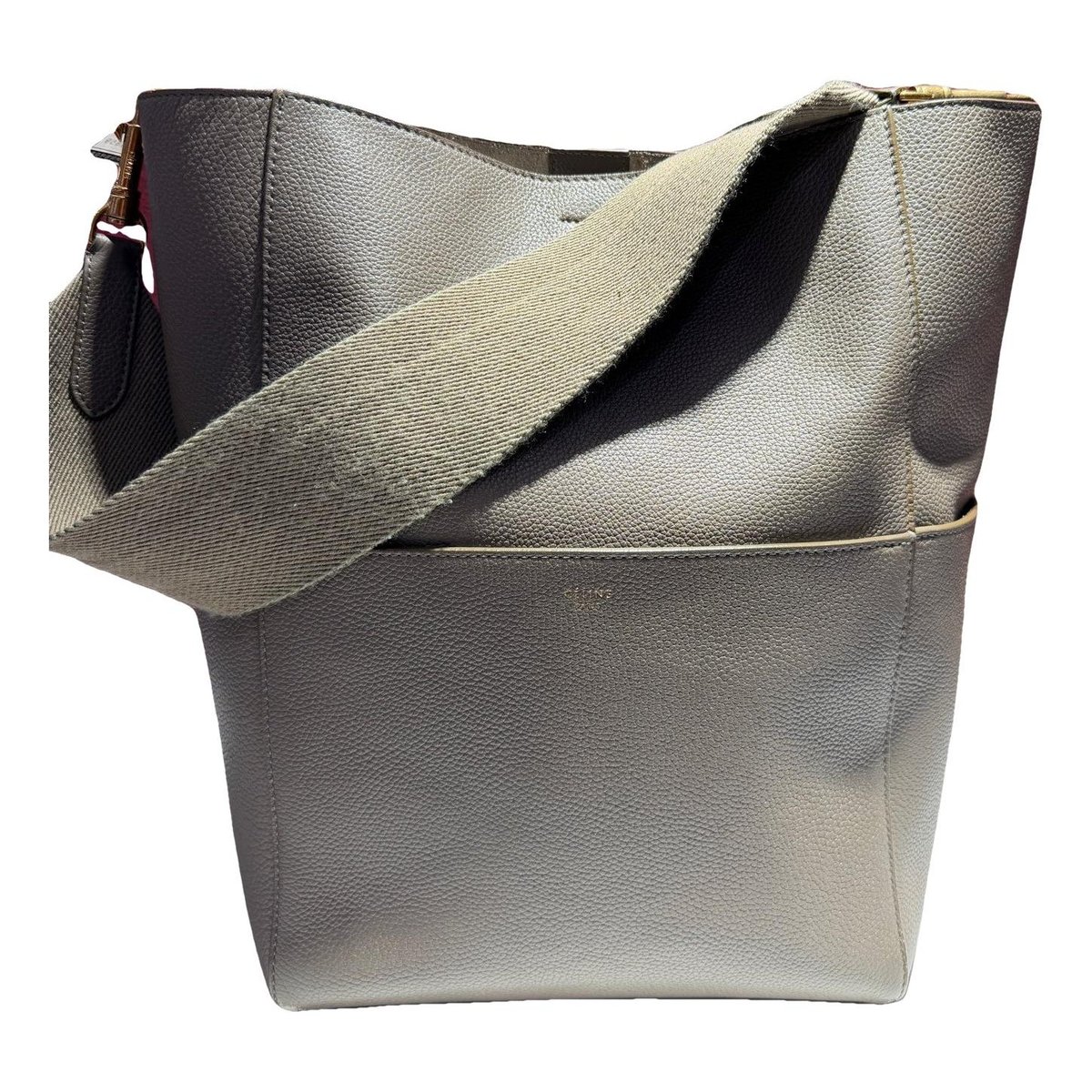 Seau Sangle leather handbag
