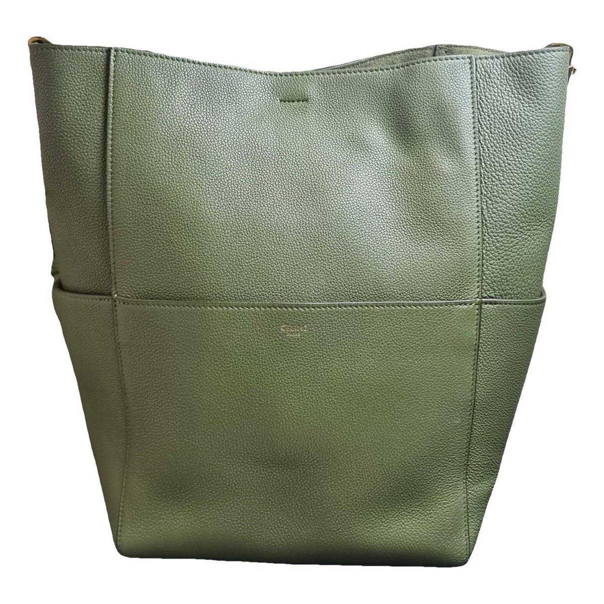 Seau Sangle leather tote