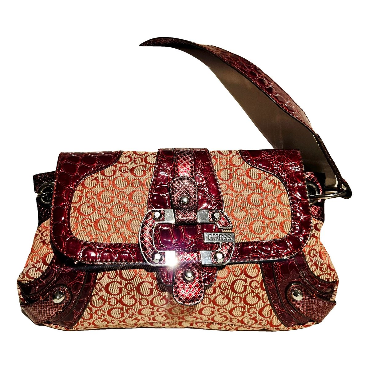 Patent leather handbag
