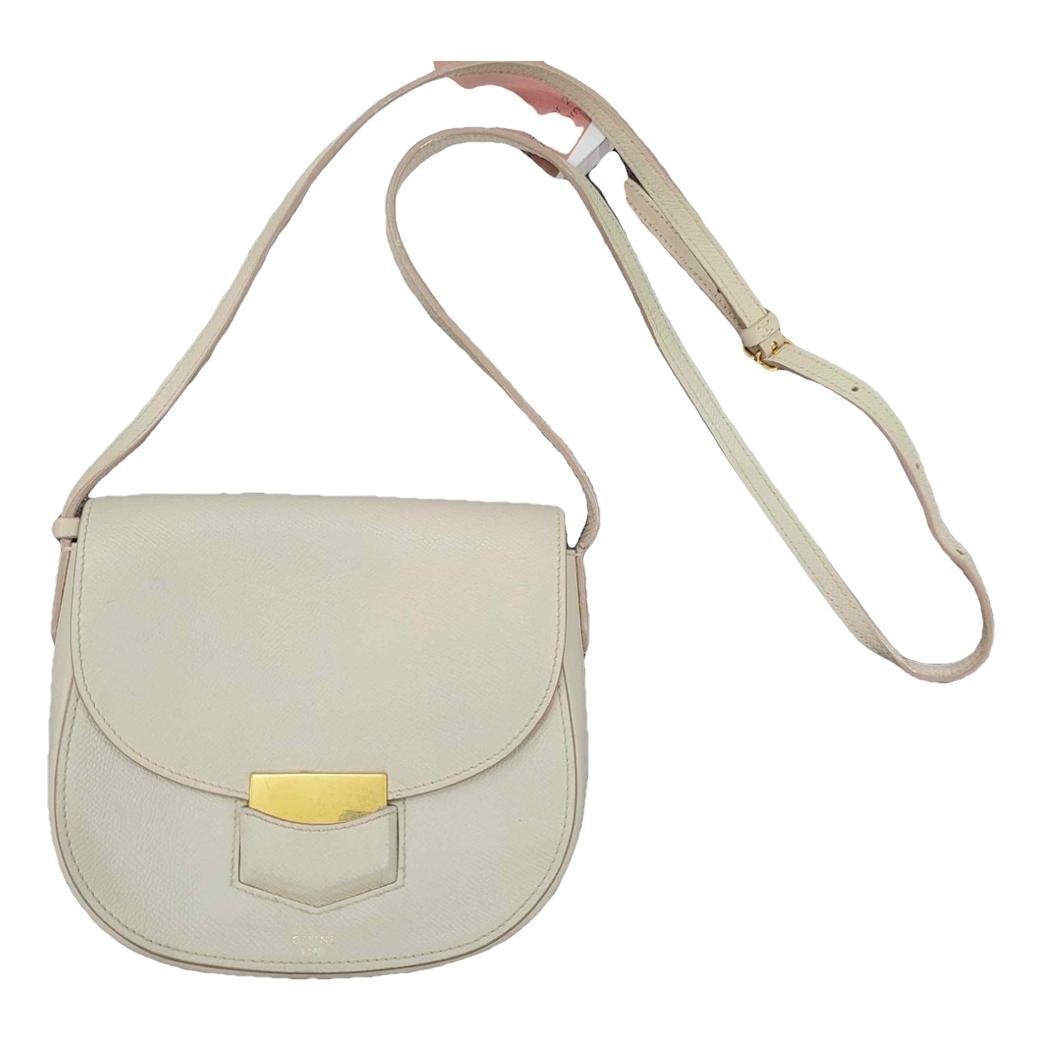 Trotteur leather crossbody bag