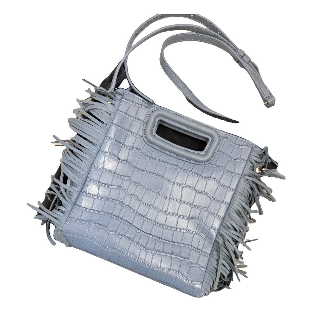 Sac M leather handbag
