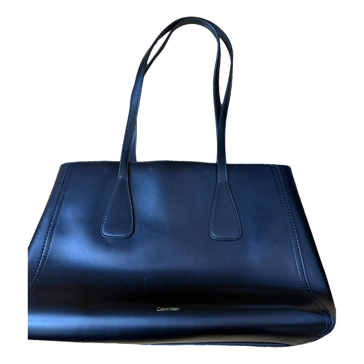 Leather clutch bag