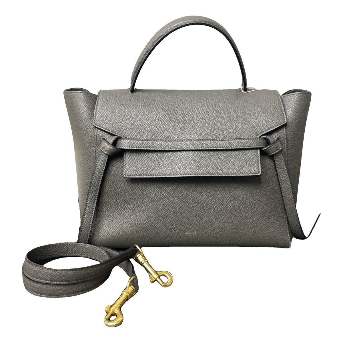 Belt leather handbag