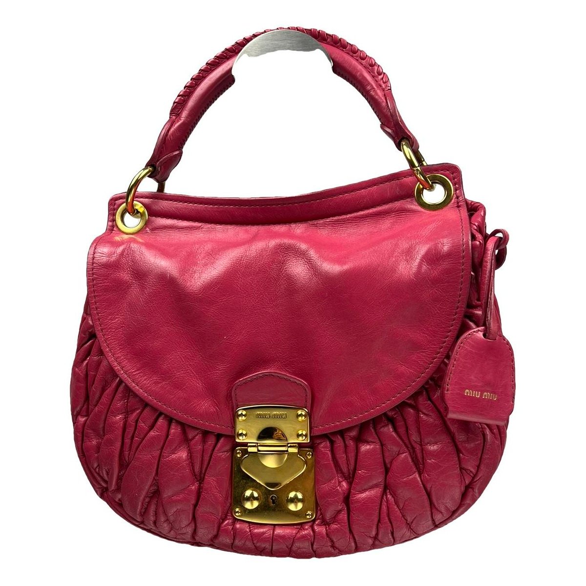 Coffer leather handbag