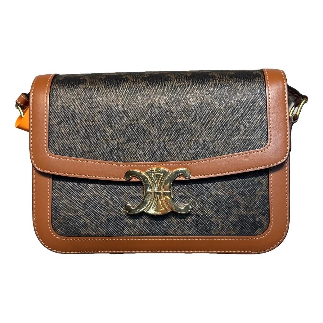 Triomphe leather handbag