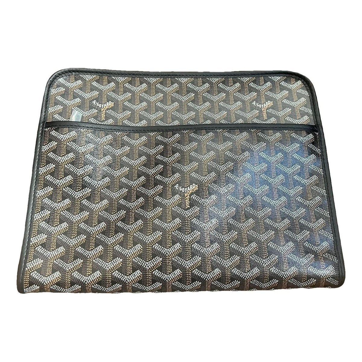 Jouvence leather clutch bag