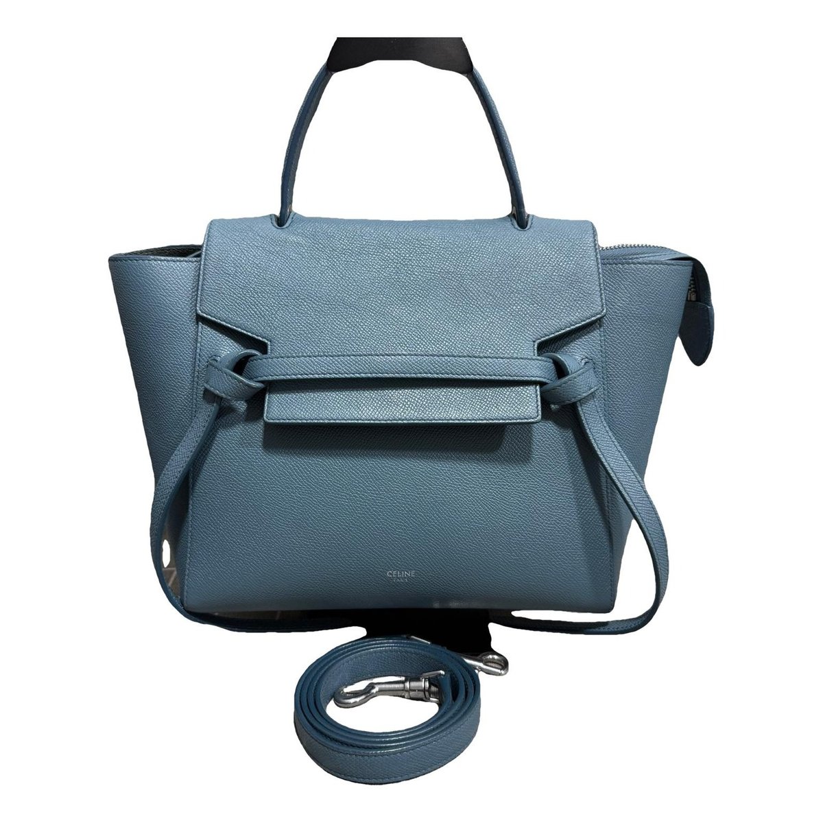 Belt leather handbag