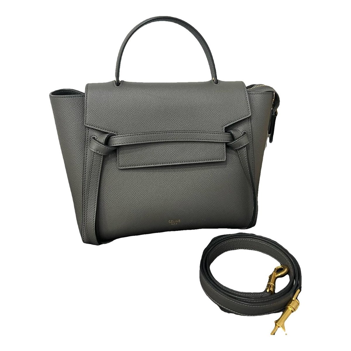 Belt leather handbag