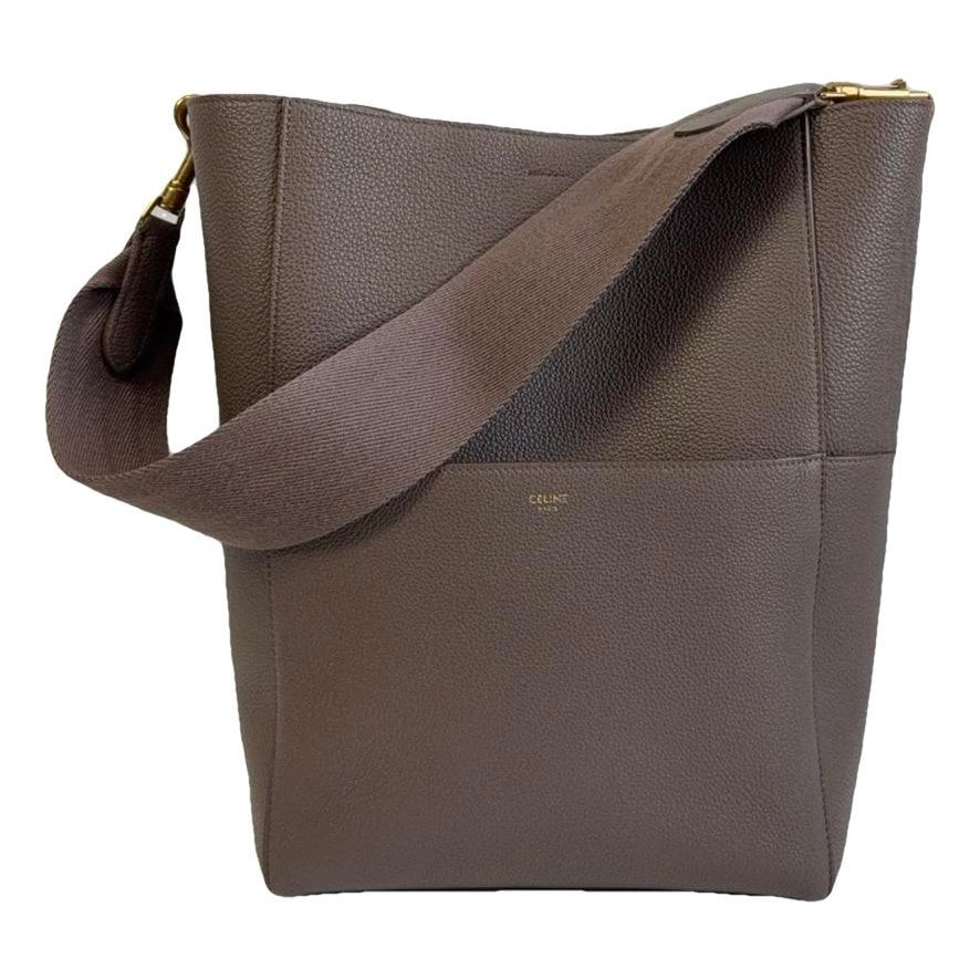 Seau Sangle leather tote
