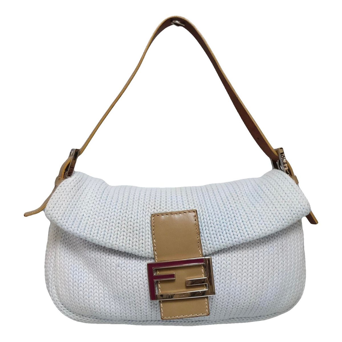 Baguette wool handbag