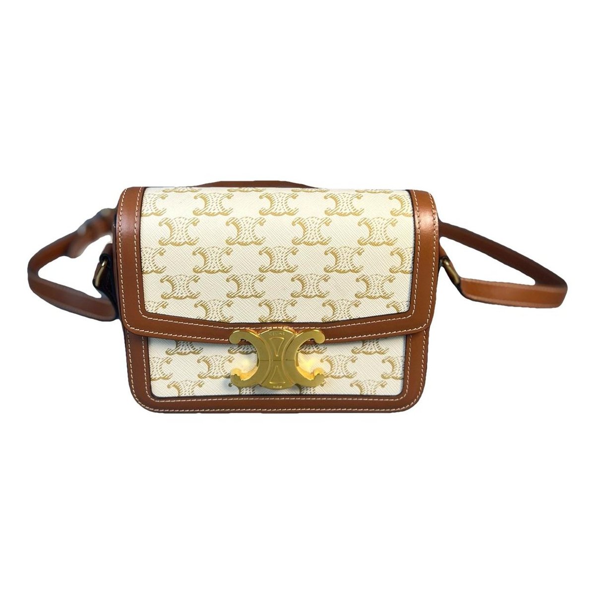 Triomphe leather handbag