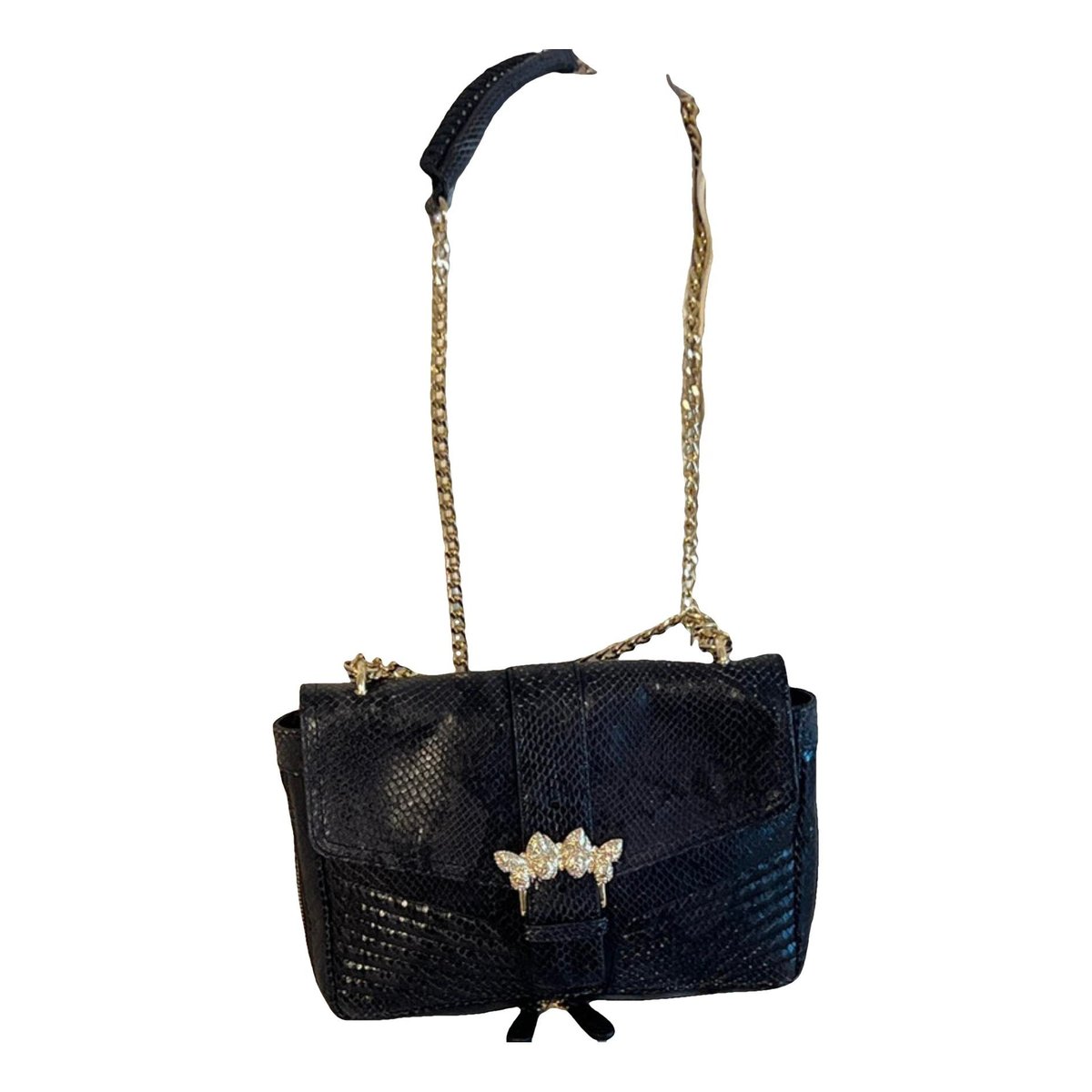 Leather clutch bag
