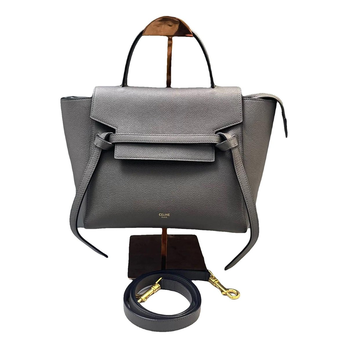 Belt leather handbag