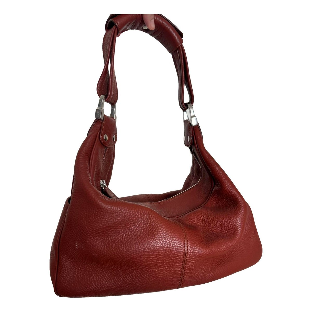 Shopping Media leather handbag