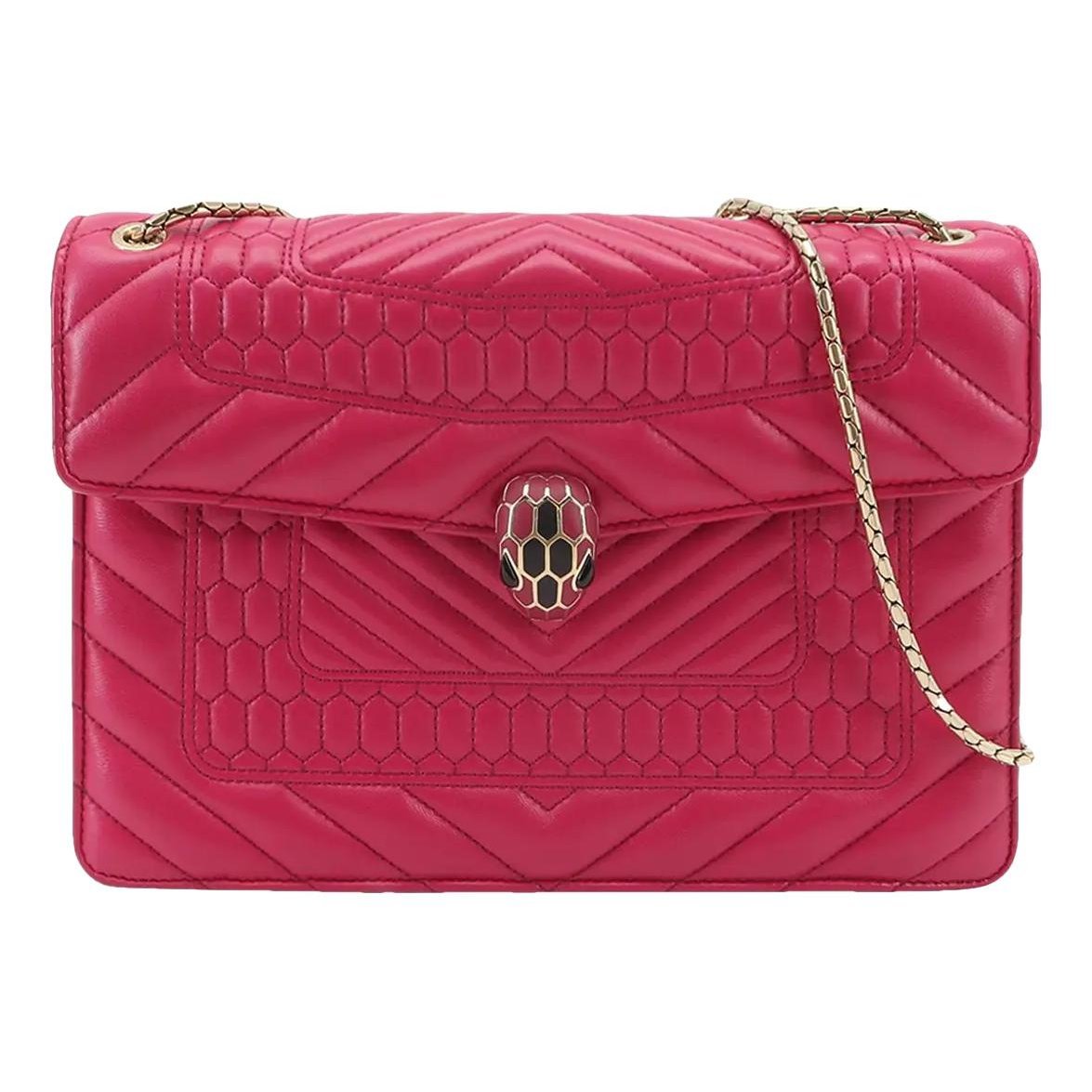 Serpenti leather handbag