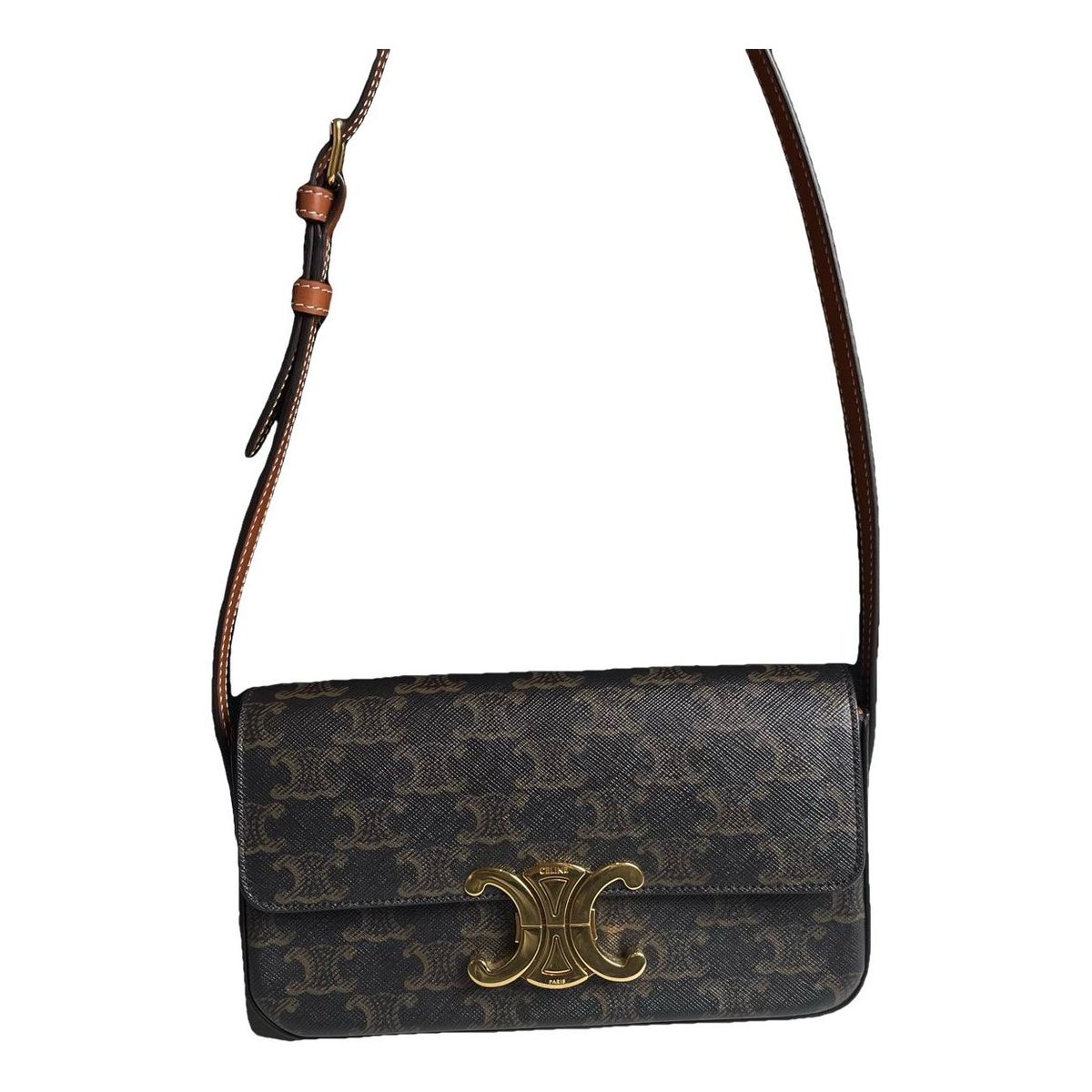 Triomphe leather handbag