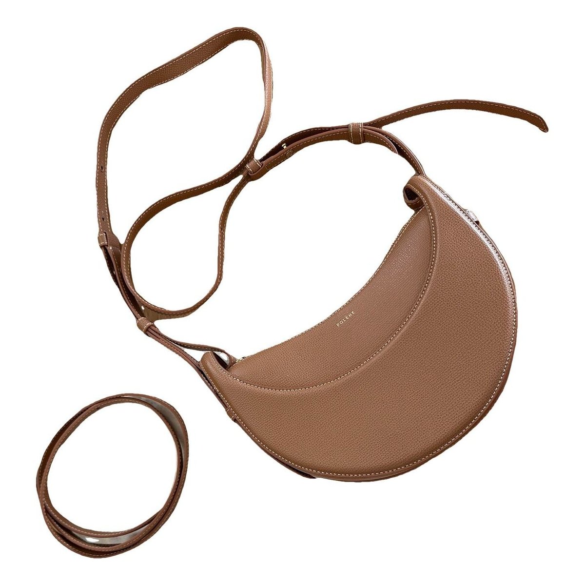 Leather clutch bag