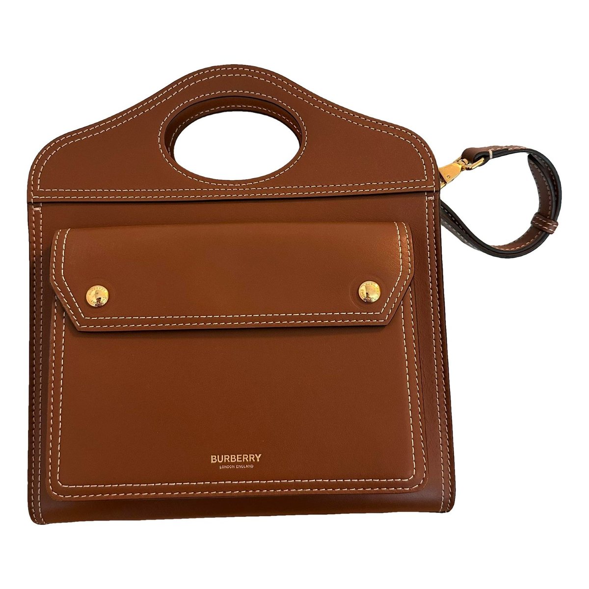 Pocket Mini leather crossbody bag