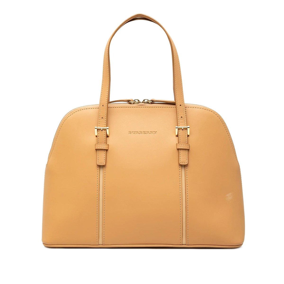Pocket leather handbag