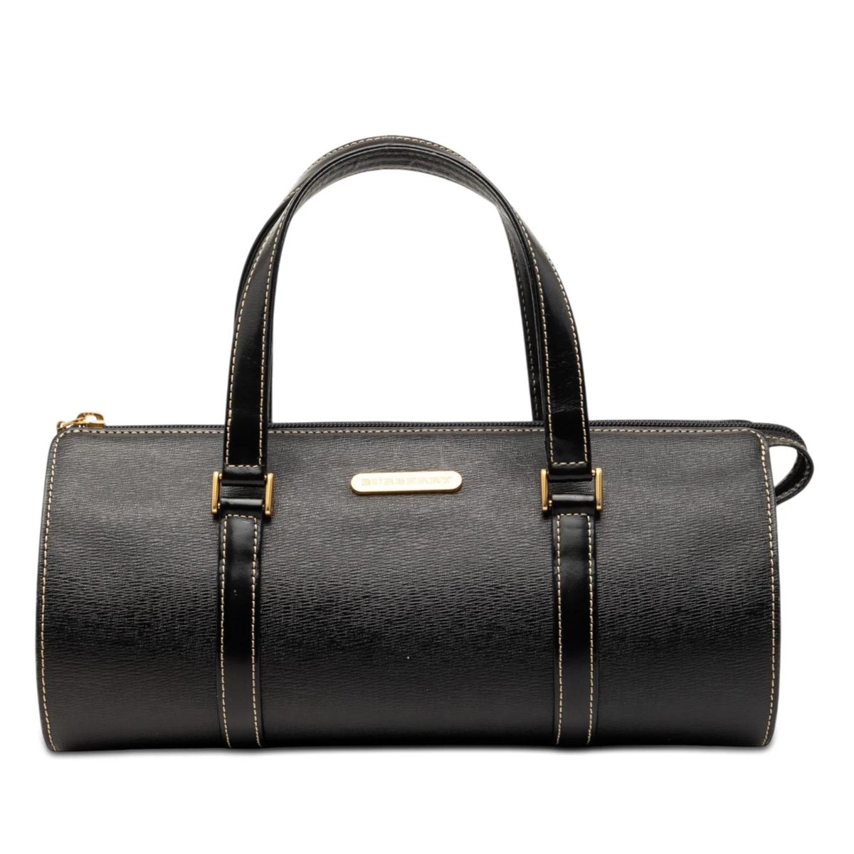 Pocket leather handbag
