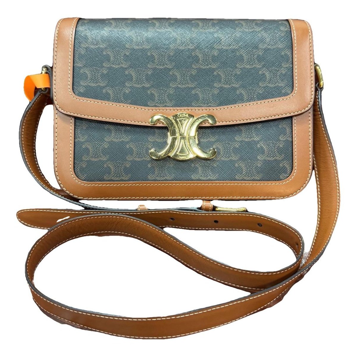 Triomphe leather handbag