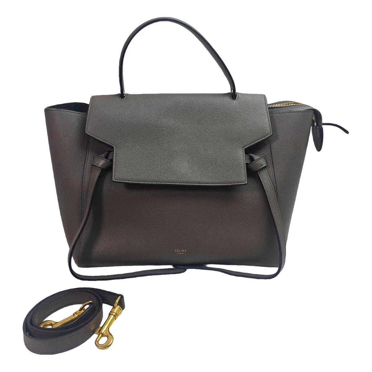 Belt leather handbag