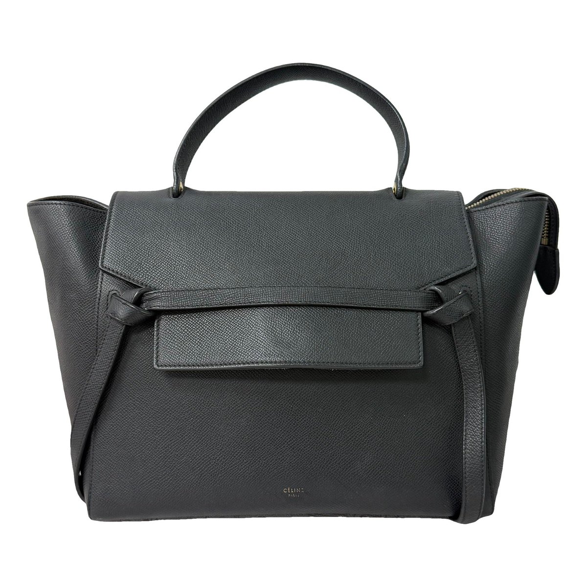 Belt leather handbag