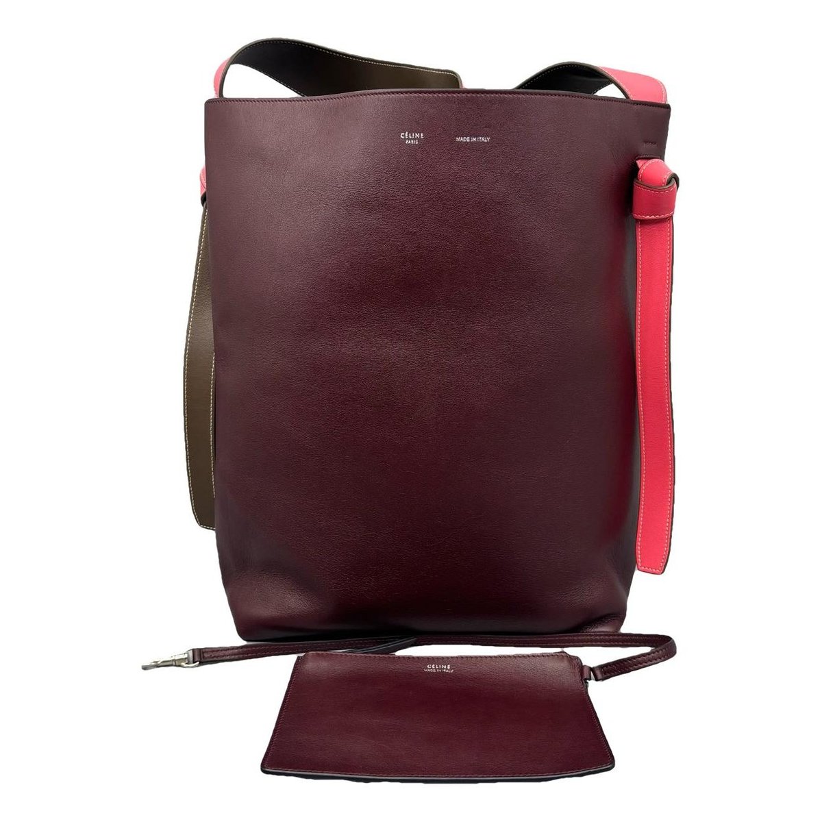 Twisted leather tote