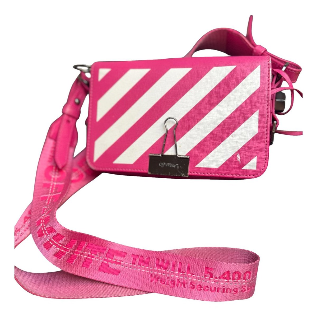 Binder leather crossbody bag