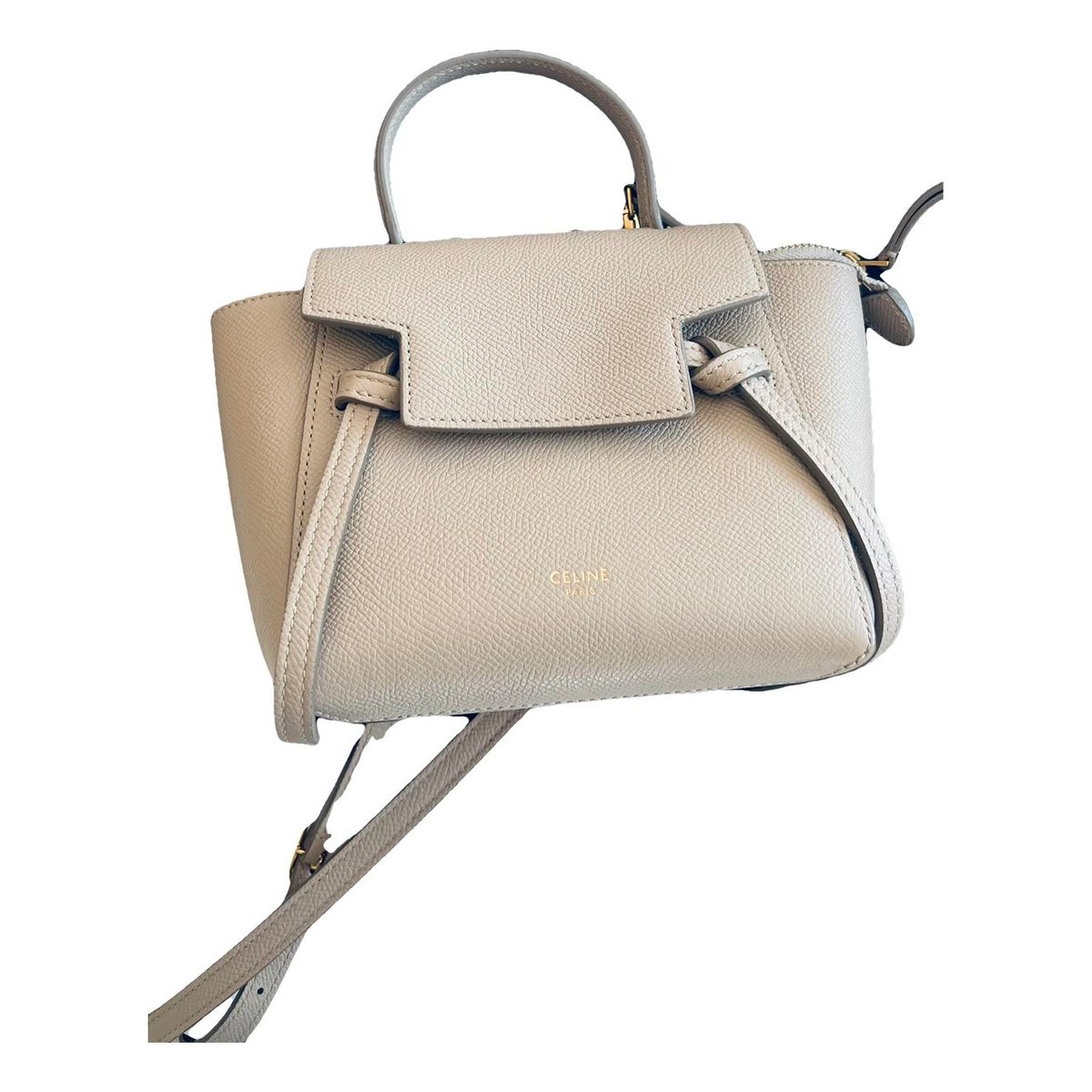 Belt leather handbag